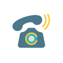 icono de teléfono sonando